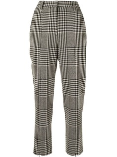 MM6 Maison Margiela клетчатые брюки строгого кроя