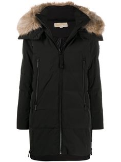 Michael Michael Kors пальто с оторочкой из искусственного меха