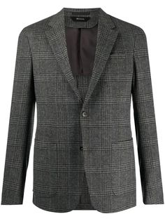 Z Zegna однобортный пиджак в клетку