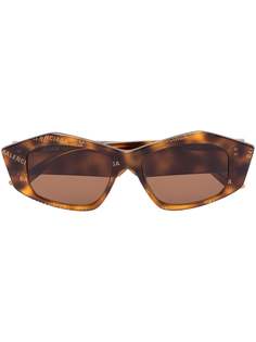 Balenciaga Eyewear солнцезащитные очки в прямоугольной оправе