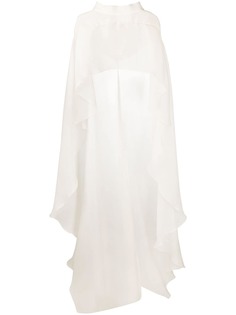 Alberta Ferretti кейп с драпировкой