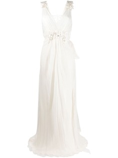 Alberta Ferretti длинное платье Aurora