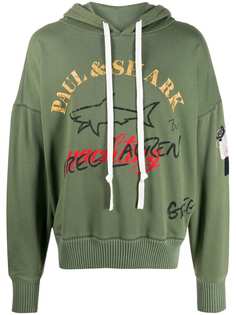 Greg Lauren X Paul & Shark худи с кулиской и логотипом