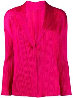 Pleats Please Issey Miyake блейзер с длинными рукавами и складками