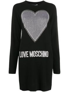 Love Moschino платье вязки интарсия