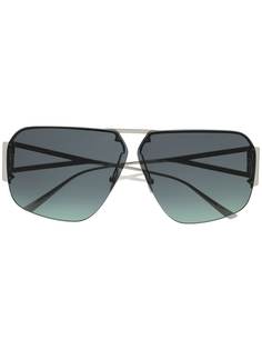 Bottega Veneta Eyewear массивные солнцезащитные очки-авиаторы