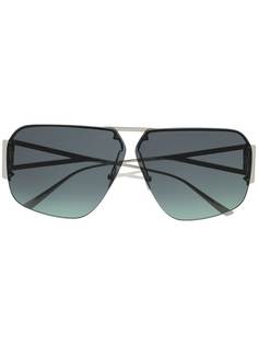 Bottega Veneta Eyewear массивные солнцезащитные очки-авиаторы