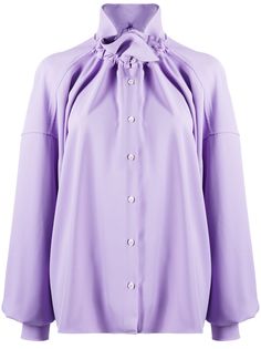 MM6 Maison Margiela рубашка на пуговицах со сборками
