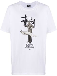 Stussy футболка с графичным принтом