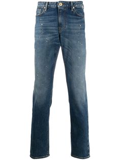 Emporio Armani джинсы скинни с эффектом разбрызганной краски
