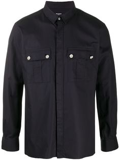 Balmain однотонная рубашка