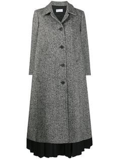 RedValentino плиссированное пальто с узором