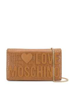 Love Moschino сумка через плечо с тиснением под крокодила