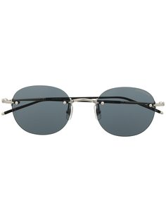 Montblanc солнцезащитные очки в безободковой оправе