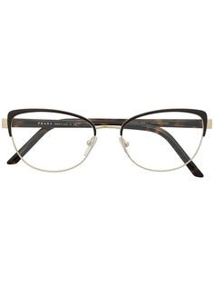 Prada Eyewear очки в оправе кошачий глаз