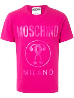 Moschino футболка с принтом Double Question Mark