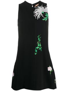 Nº21 платье-трапеция с цветочным принтом