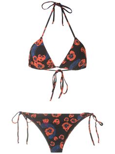 Isolda Borakay printed tie bikini set