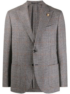 Lardini однобортный пиджак в клетку