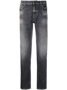 7 For All Mankind прямые джинсы с эффектом потертости