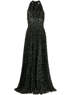 Dolce & Gabbana платье макси в горох