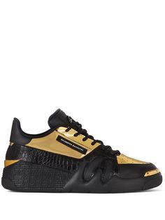 Giuseppe Zanotti кроссовки с эффектом металлик