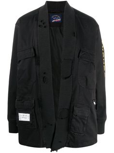 Greg Lauren X Paul & Shark куртка без застежки с нашивками