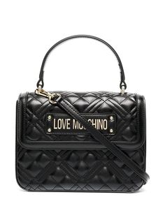 Love Moschino стеганая сумка с верхней ручкой