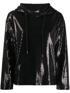 Love Moschino блестящее худи