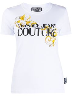 Versace Jeans Couture футболка с принтом Baroque и логотипом