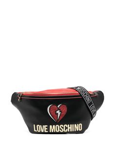 Love Moschino поясная сумка с логотипом