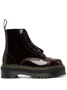 Dr. Martens лакированные ботинки на шнуровке