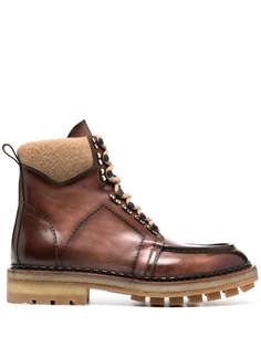 Santoni ботинки на шнуровке