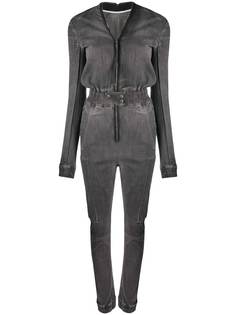 Rick Owens DRKSHDW джинсовый комбинезон с V-образным вырезом