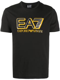 Ea7 Emporio Armani футболка с логотипом и короткими рукавами