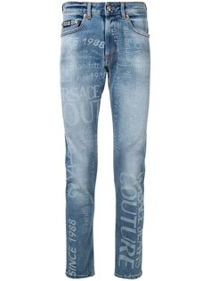 Versace Jeans Couture джинсы скинни с логотипом