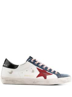 Golden Goose кеды Superstar с джинсовыми вставками