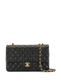 Chanel Pre-Owned сумка на плечо 2001-го года с двойным клапаном и цепочкой