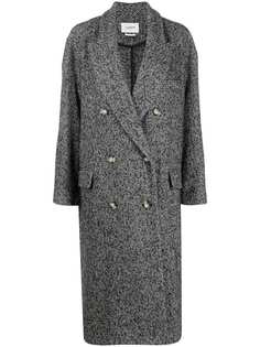 Isabel Marant Étoile двубортное пальто Faby с узором в елочку