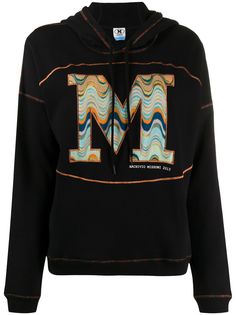 Missoni худи в технике пэчворк с логотипом