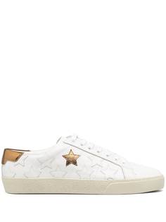 Saint Laurent кроссовки с нашивками