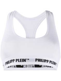 Philipp Plein спортивный бюстгальтер с логотипом