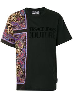Versace Jeans Couture футболка с принтом Paisley Leopard