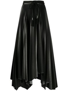 Nanushka плиссированная юбка с веревочным поясом