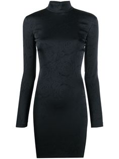 Versace Jeans Couture платье мини с принтом и длинными рукавами