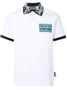 Versace Jeans Couture рубашка поло с узором Baroque