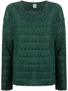 M Missoni топ с блестками и длинными рукавами
