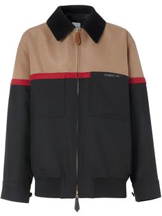 Burberry куртка Harrington в стиле колор-блок