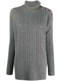Polo Ralph Lauren джемпер фактурной вязки с высоким воротником