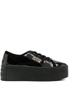 Versace Jeans Couture кеды на платформе с логотипом